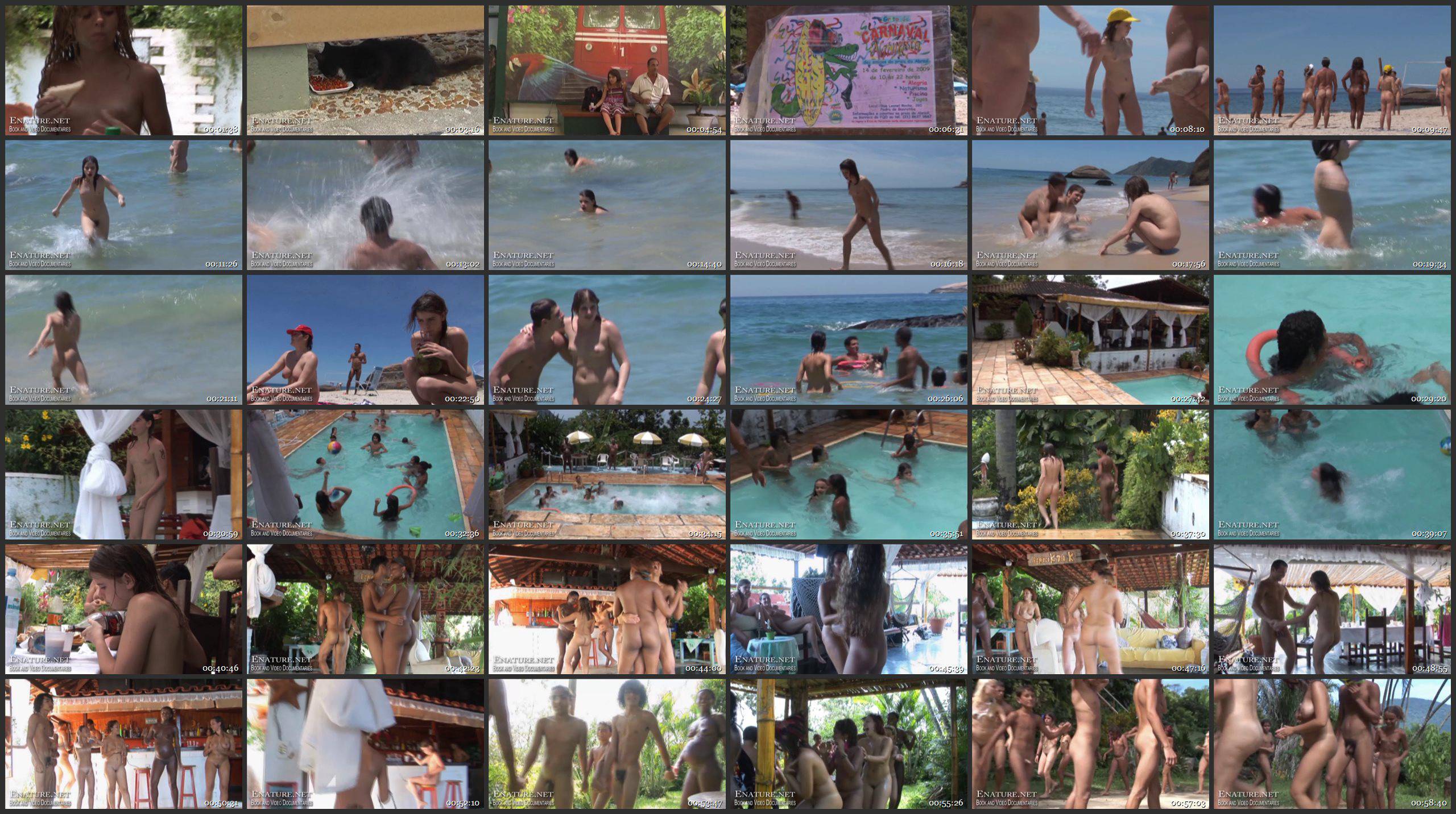 RussianBare and Enature Videos Brazil Naturist Festival Tour. Part One - A New World Without Clothes - Thumbnails