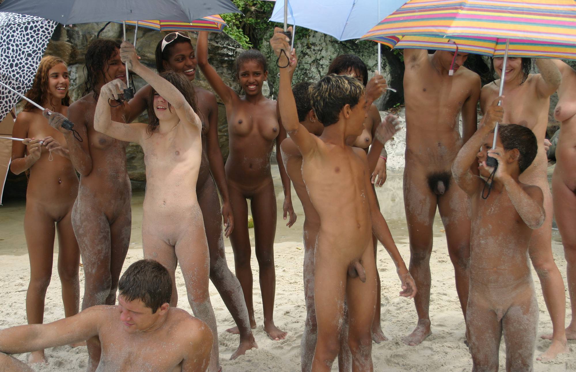 Purenudism Pics Brazilian Beach Umbrellas - 2