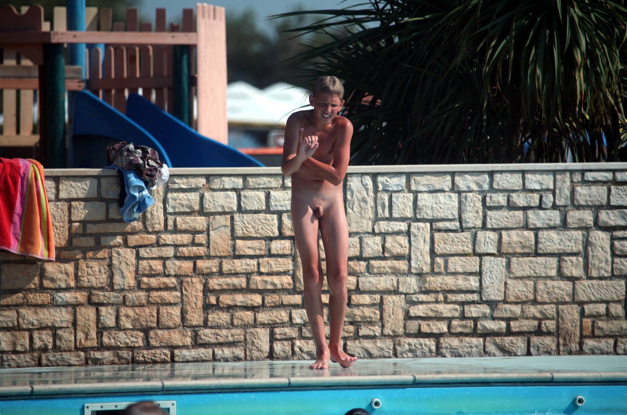 Naturist Pool Cleaning-Up - 1