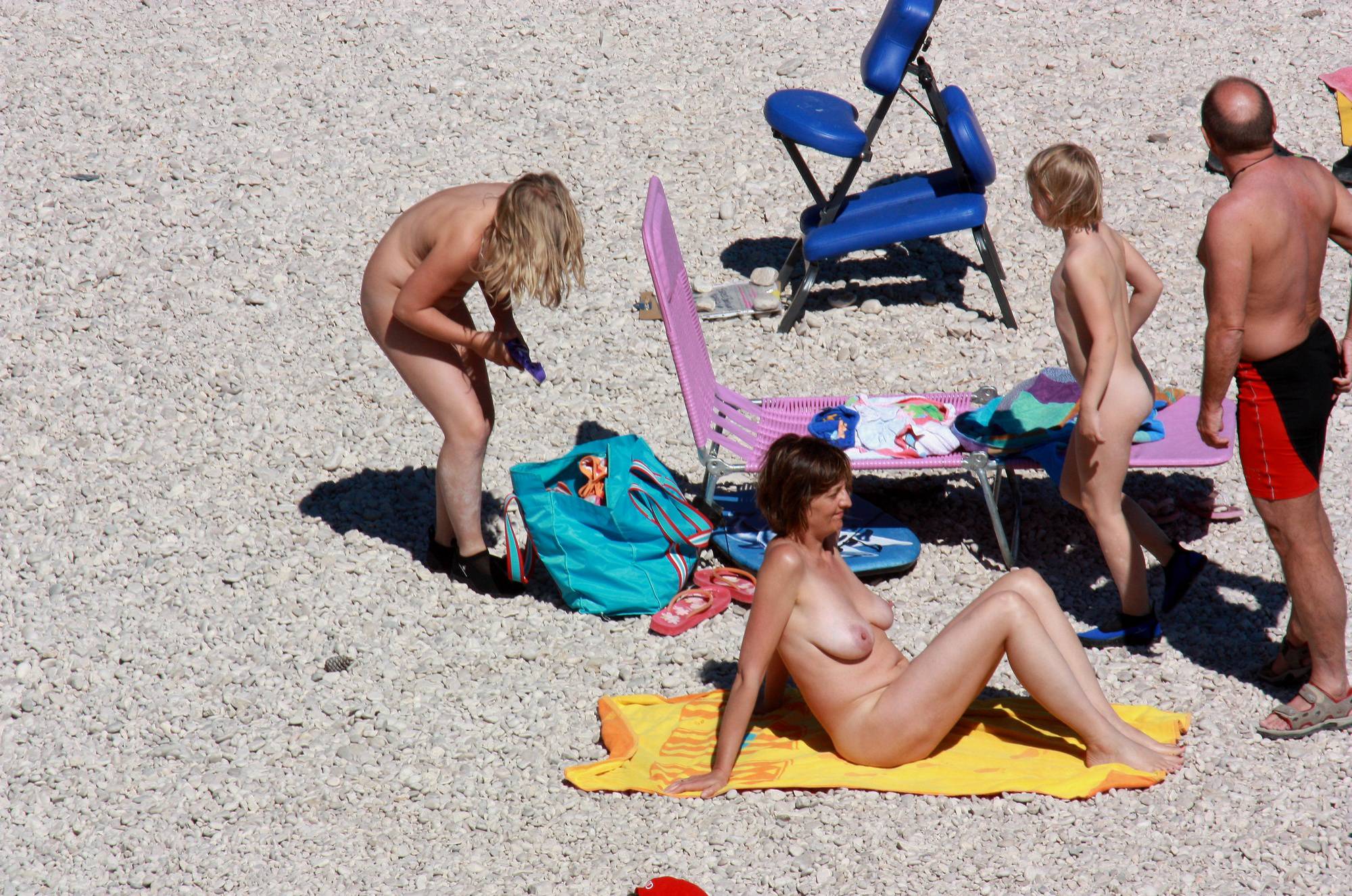 Nudist Family Beach Look - 2