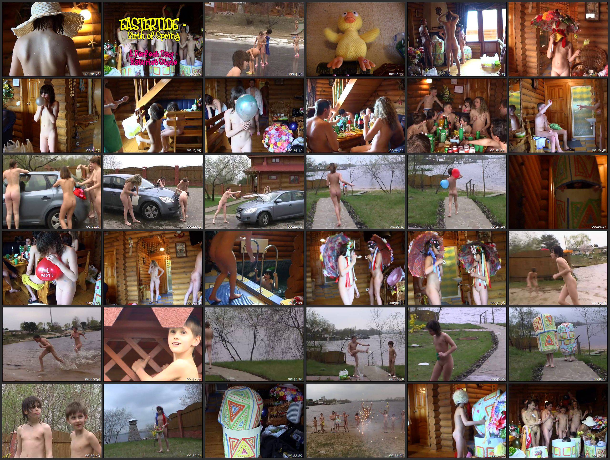 RussianBare and Enature Videos Eastertide - Birth of Spring. A Perfect Day - Naturist Style - Thumbnails